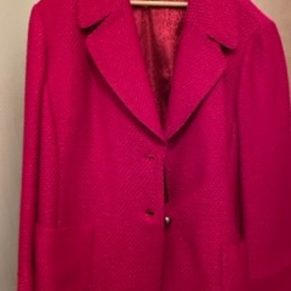 Dana Buchman Plus Size Jacket - Red / Blazer Size 22